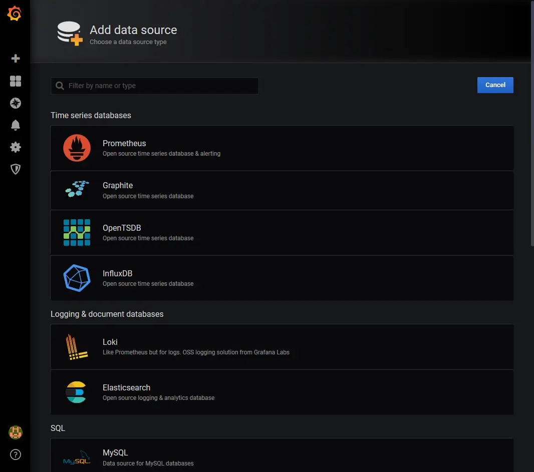 Screenshot 2020 01 17 Rpi Graphana Select Data Sources