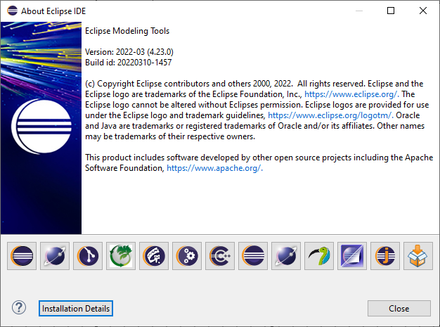 Eclipse Verion About